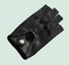 Перчатки F125, без пальцев, размер 6,5-7,5; черные, олень