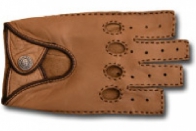 Перчатки F125, без пальцев, женские, размер 6-8; коричневые, олень