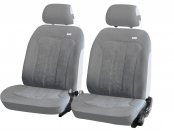 Чехлы на передние сиденья H&R Trend Front , алькантара велюр, светло-серые (6 предметов)